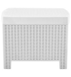 Salon de jardin 4 pcs avec coussins Plastique Blanc