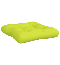 Coussins de palette 2 pcs vert vif tissu