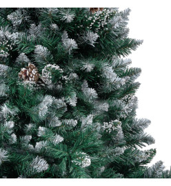 Arbre de Noël artificiel LED et boules et pommes de pin 150 cm