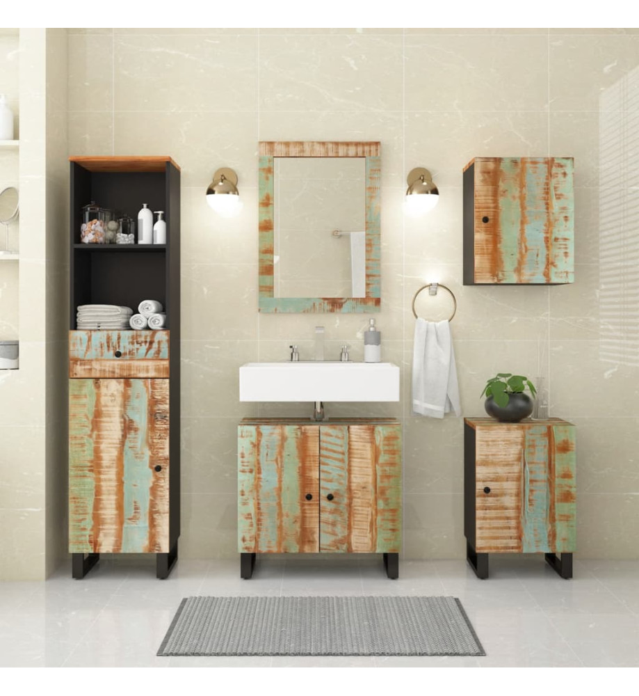 Ensemble de meubles de salle de bain 5 pcs bois massif récupéré