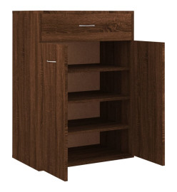 Armoire à chaussures Chêne marron 60x35x84 cm Bois d'ingénierie