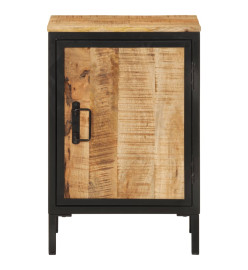 Armoire de salle de bain 40x30x60cm bois massif manguier et fer