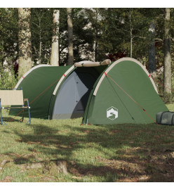 Tente de camping 4 personnes vert 405x170x106 cm taffetas 185T