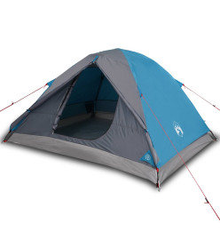 Tente de camping 3 personnes bleu 240x217x120 cm taffetas 190T