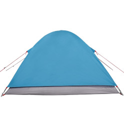 Tente de camping 3 personnes bleu 240x217x120 cm taffetas 190T