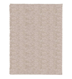 Tapis shaggy à poils longs moderne beige 300x400 cm