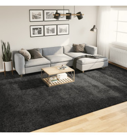 Tapis shaggy à poils longs moderne anthracite 300x400 cm