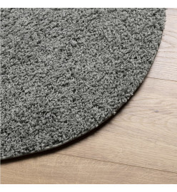 Tapis shaggy à poils longs moderne vert Ø 160 cm