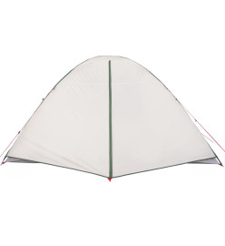 Tente de camping 6 personnes vert 348x340x190 cm taffetas 190T