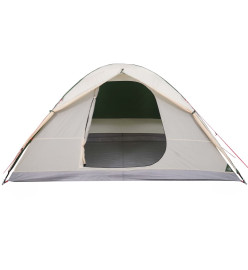 Tente de camping 6 personnes vert 348x340x190 cm taffetas 190T