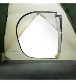 Tente de camping 6 personnes vert 348x340x190 cm taffetas 190T