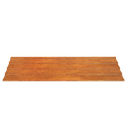 Panneaux de toiture 12 pcs rouillé 100x44 cm Acier corten