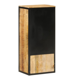 Armoire de salle de bain 40x27x90cm bois massif manguier et fer