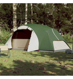 Tente de camping 8 personnes vert 360x430x195 cm taffetas 190T