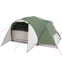 Tente de camping 8 personnes vert 360x430x195 cm taffetas 190T