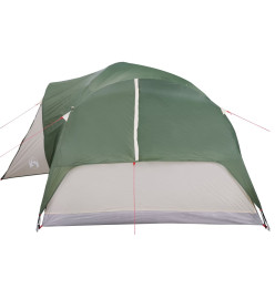 Tente de camping 8 personnes vert 360x430x195 cm taffetas 190T