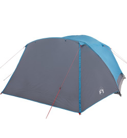 Tente de camping 4 personnes bleu 350x280x155 cm taffetas 190T