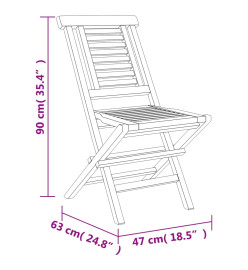 Ensemble à dîner de jardin 5 pcs Bois de teck massif