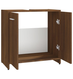 Armoire de bain Chêne marron 60x33x60 cm Bois d'ingénierie