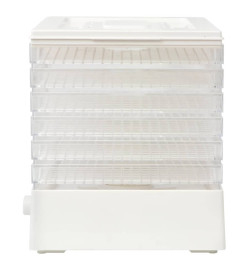 Déshydrateur alimentaire avec 6 plateaux 250 W Blanc