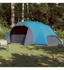 Tente de camping 8 personnes bleu 360x430x195 cm taffetas 190T