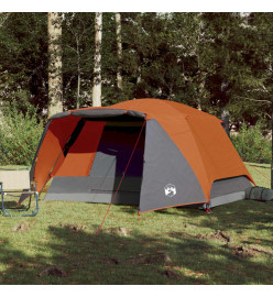 Tente de camping 4 personnes 350x280x155 cm taffetas 190T