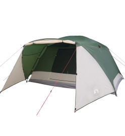 Tente de camping 4 personnes vert 350x280x155 cm taffetas 190T