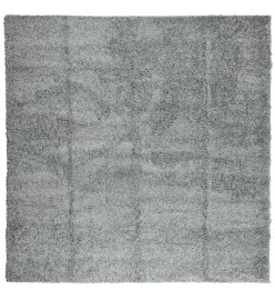 Tapis shaggy à poils longs moderne vert 120x120 cm