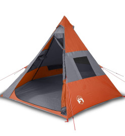 Tente de camping 7 personnes 350x350x280 cm taffetas 185T