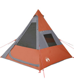 Tente de camping 7 personnes 350x350x280 cm taffetas 185T