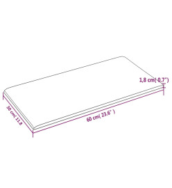 Panneaux muraux 12 pcs Crème 60x30 cm Velours 2,16 m²