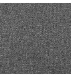 Tête de lit avec oreilles Gris foncé 103x23x118/128 cm Tissu