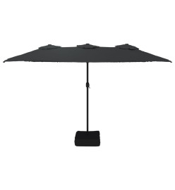 Parasol à double tête noir 449x245 cm