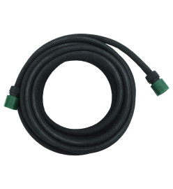 Tuyau d'arrosage de jardin noir 0,6" 10 m caoutchouc