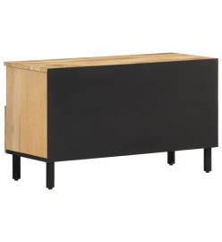 Meuble TV 80x33x46 cm bois massif de manguier