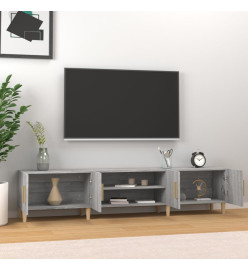 Meuble TV sonoma gris 180x31,5x40 cm bois d'ingénierie