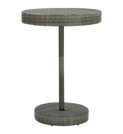 Ensemble de bar de jardin 5 pcs Résine tressée Gris