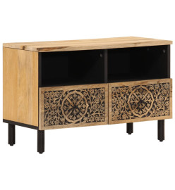 Meuble TV 70x33x46 cm Bois massif de manguier