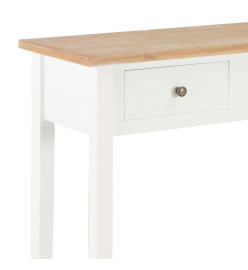 Table de console et coiffeuse Blanc 79x30x74 cm Bois