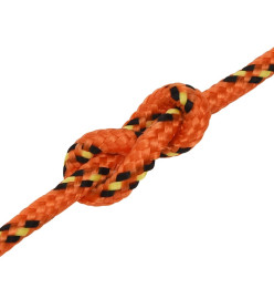 Corde de bateau Orange 4 mm 50 m Polypropylène