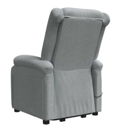 Fauteuil de massage inclinable Gris clair Tissu