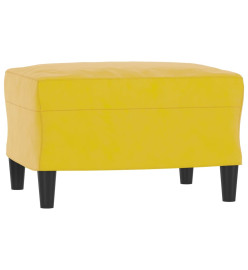 Ensemble de canapés 3 pcs avec coussins Jaune Velours