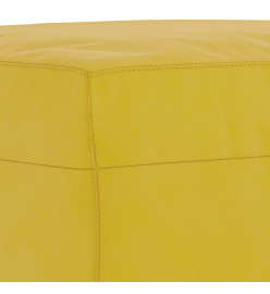 Ensemble de canapés 3 pcs avec coussins Jaune Velours