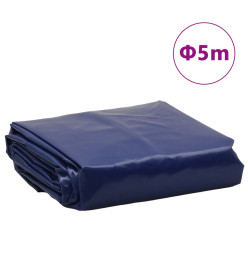 Bâche bleu Ø 5 m 600 /m²