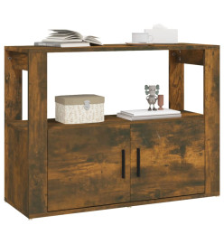 Buffet Chêne fumé 80x30x60 cm Bois d'ingénierie