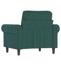 Fauteuil Vert foncé 60 cm Velours