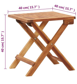 Chaise longue avec table Résine tressée et bois d'acacia massif