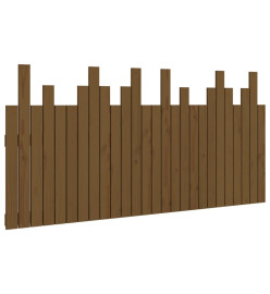 Tête de lit murale Marron miel 166x3x80 cm Bois massif de pin