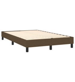 Lit à sommier tapissier avec matelas Marron foncé 120x200 cm