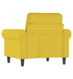 Fauteuil Jaune 60 cm Velours